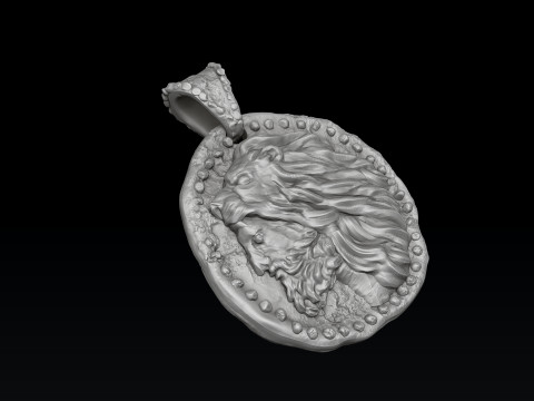 Old Coin Pendant v2 3D print model 3D प्रिंट मॉडल