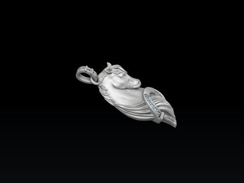 Horse Pendant 3D print model 3D 打印模型