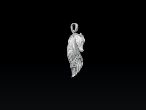 Horse Pendant 3D print model 3D 打印模型