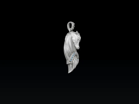 Horse Pendant 3D print model 3D Print Model
