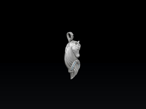 Horse Pendant 3D print model 3D 打印模型