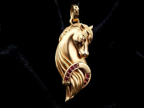 Horse Pendant 3D print model 3D Print Model