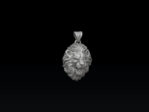 ライオン ペンダント リング コレクション セット 3D プリント モデル 3Dプリントモデル