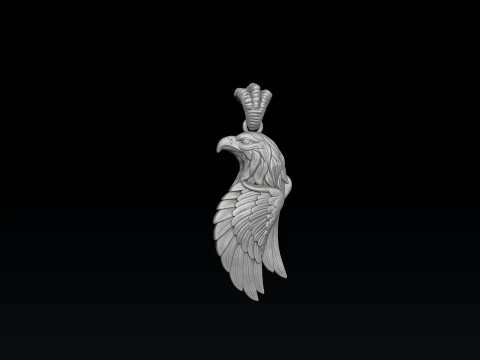 Eagle Pendant Ring Collection Set 3D print model 3D Print Model