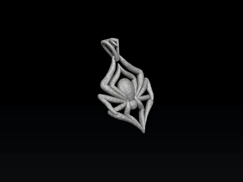 Spider pendant ring collection set 3D print model 3D Print Model