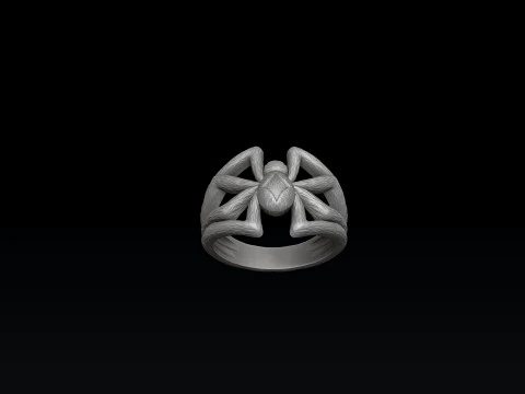 Spider pendant ring collection set 3D print model 3D Print Model