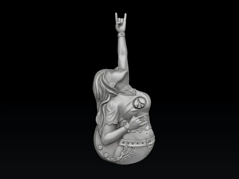Rocker Pendant 3D print model 3D Print Model