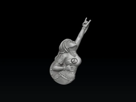 Rocker Pendant 3D print model 3D Print Model