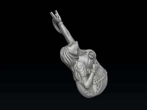 Rocker Pendant 3D print model 3D Print Model