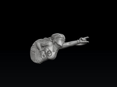 Rocker Pendant 3D print model 3Dプリントモデル