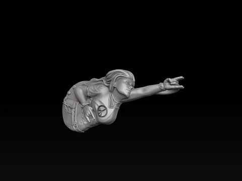 Rocker Pendant 3D print model 3D Print Model