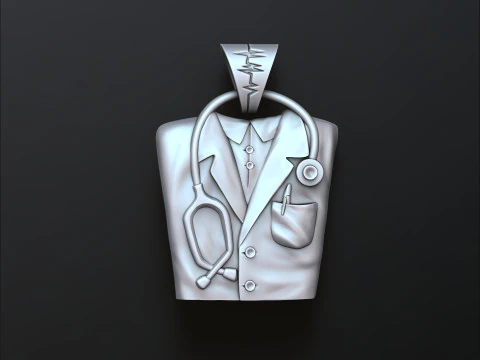 Doktor Kolye 3D baskı modeli 3D Baskı Modeli