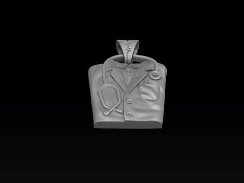 Doctor Pendant 3D print model 3Dプリントモデル