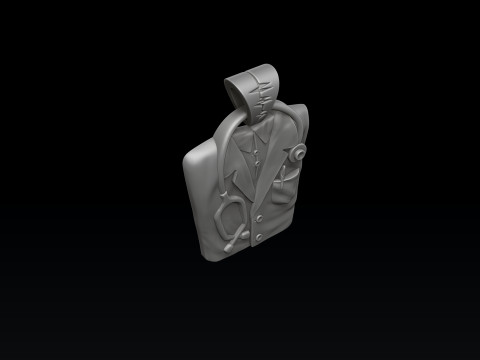 Doctor Pendant 3D print model 3Dプリントモデル