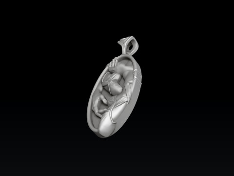 Ballet Dancer Pendant 3D print model 3D Принт Модель