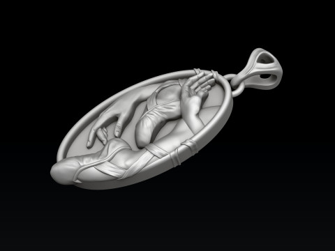 Ballet Dancer Pendant 3D print model 3D Принт Модель