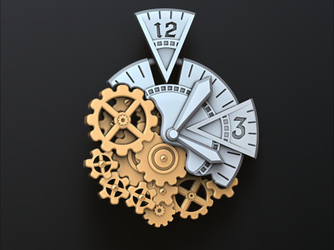 Time Pendant 3D print model 3Dプリントモデル