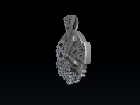 Time Pendant 3D print model 3Dプリントモデル