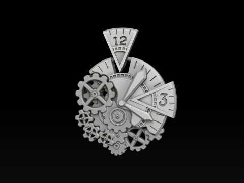 Time Pendant 3D print model 3Dプリントモデル