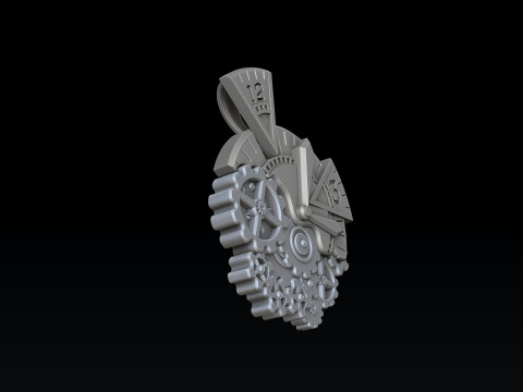 Time Pendant 3D print model 3Dプリントモデル