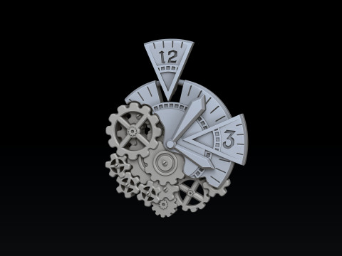 Time Pendant 3D print model 3Dプリントモデル