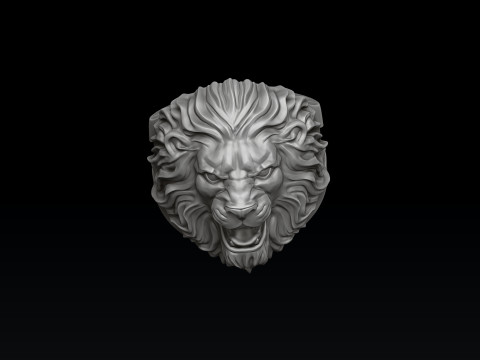Lion Ring V2 3D print model 3Dプリントモデル