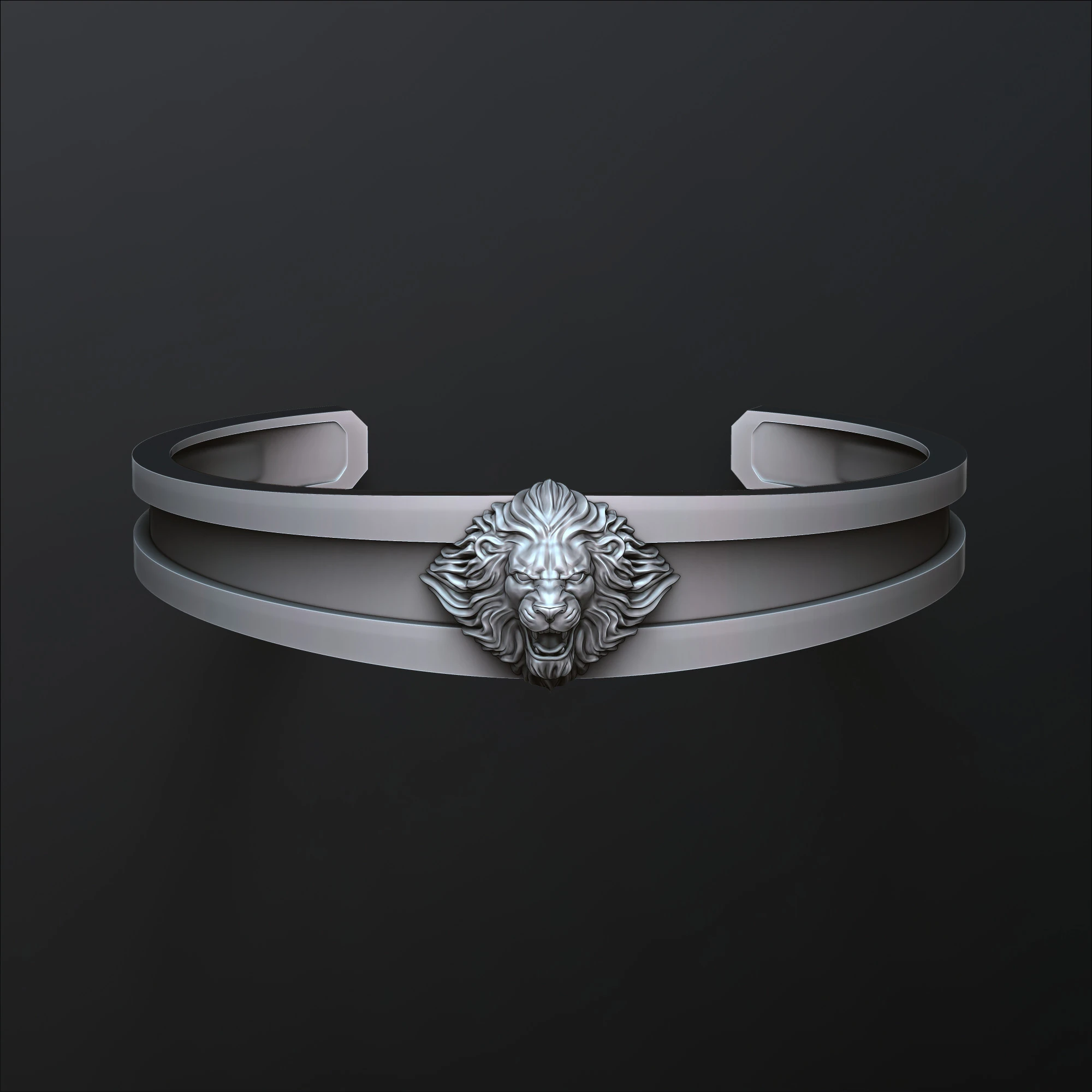 Lion Bracelet 3D print model 3D Print Model .c4d .max .obj .3ds .fbx .stl .blend 