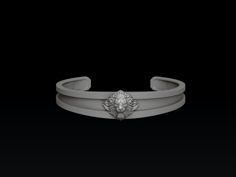 Lion Bracelet 3D print model 3D Print Model