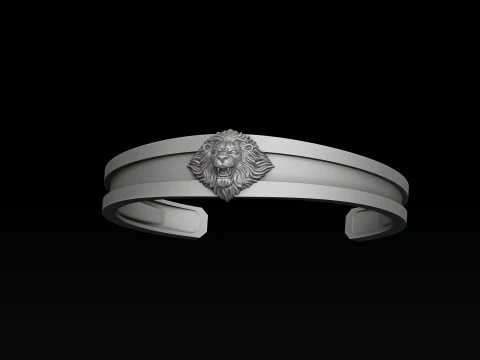Lion Bracelet 3D print model 3D Print Model