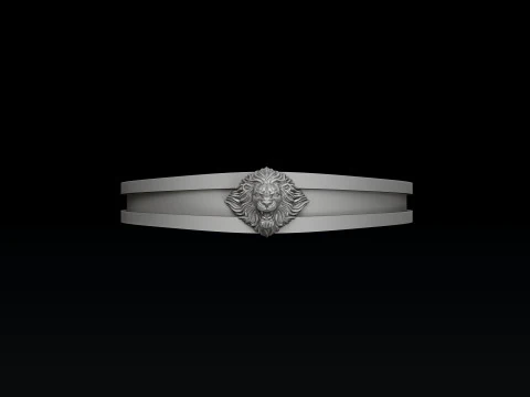 Lion Bracelet 3D print model 3D Print Model