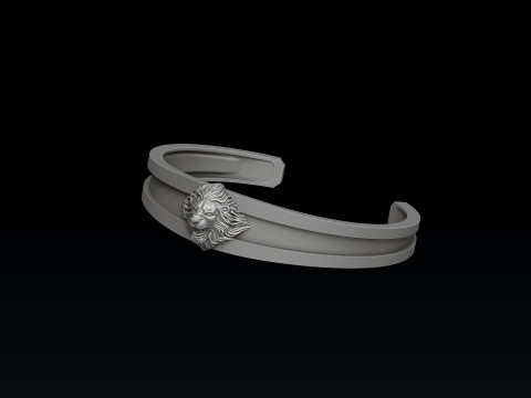 Lion Bracelet 3D print model 3D Print Model
