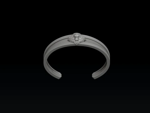 Lion Bracelet 3D print model 3D Print Model