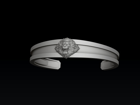 Lion Ring Pendant Bracelet v2 Set Collection 3D print model 3D Print Model