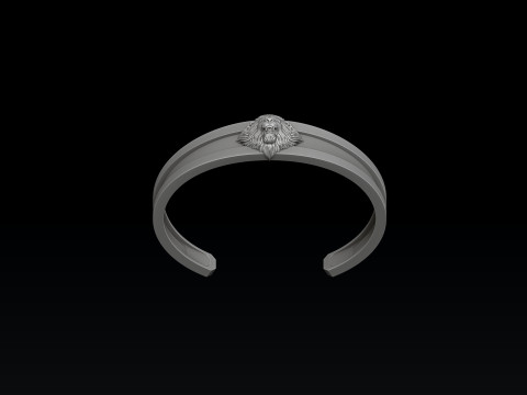 Lion Ring Pendant Bracelet v2 Set Collection 3D print model 3D Print Model