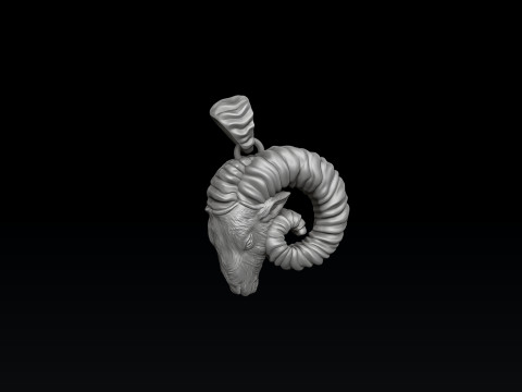 Aries Pendant 3D print model 3D Принт Модель