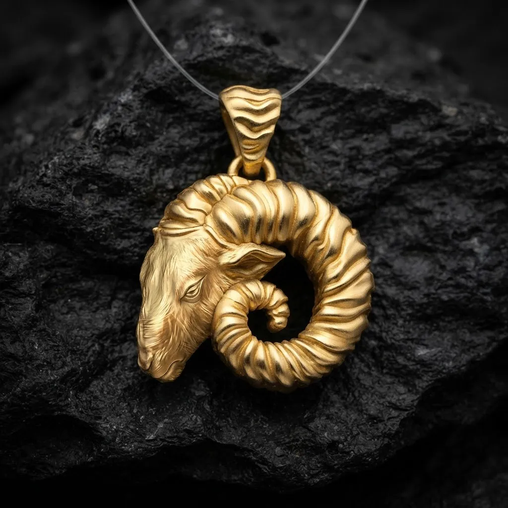 Aries Pendant 3D print model 3D Print Model .c4d .max .obj .3ds .fbx .stl .blend