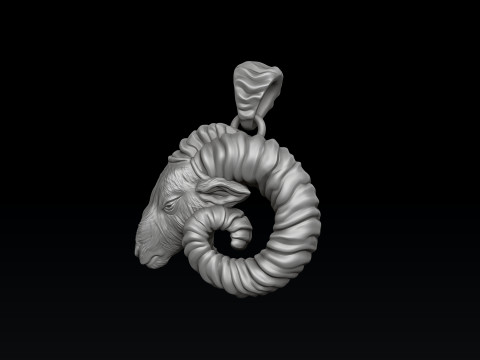 Aries Pendant Ring Collection Set 3D print model 3D 프린트 모델