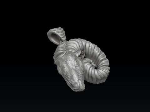 Aries Pendant Ring Collection Set 3D print model 3D 프린트 모델