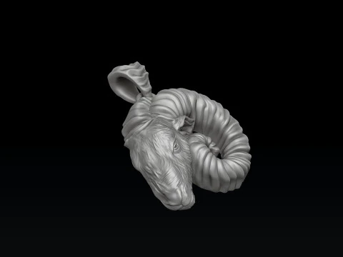 Aries Pendant Ring Collection Set 3D print model 3D Print Model