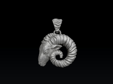 Aries Pendant Ring Collection Set 3D print model 3D 프린트 모델