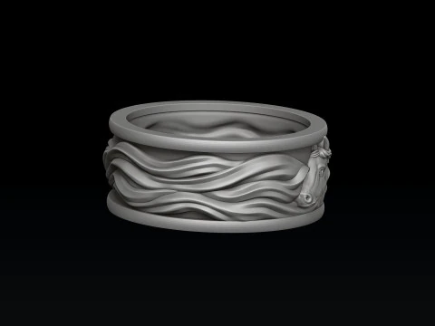 Horse Ring 3D print model 3D Print Model
