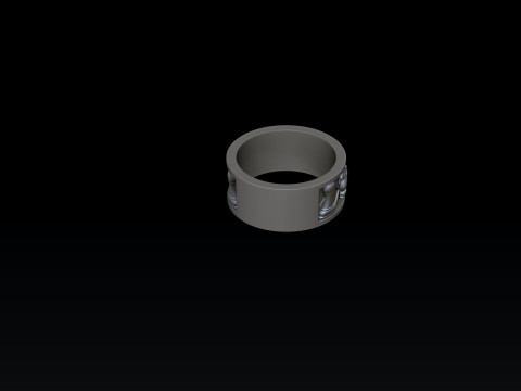 Jewelry Chess Ring With Enamel 3D print model 3Dプリントモデル