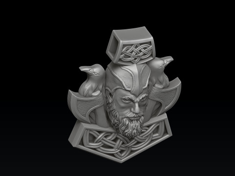 Viking Pendant 3D print model 3Dプリントモデル