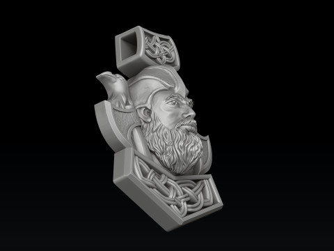 Viking Pendant 3D print model 3Dプリントモデル