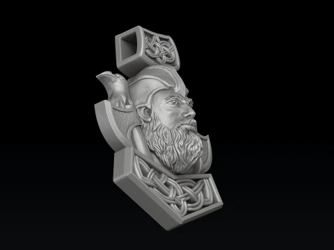 Viking Pendant 3D print model 3D Print Model