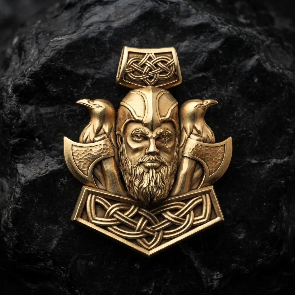 Viking Pendant 3D print model 3D Print Model .c4d .max .obj .3ds .fbx .stl .blend 