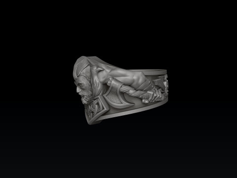 Viking Ring 3D print model 3D प्रिंट मॉडल