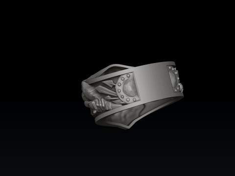 Viking Ring 3D print model 3D प्रिंट मॉडल