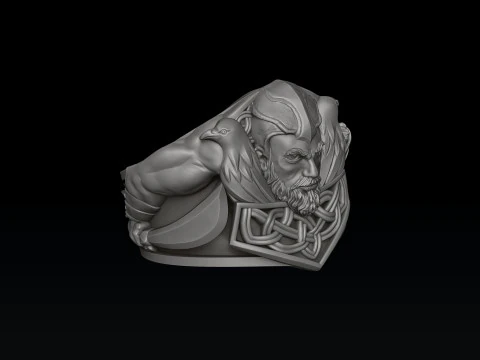 Ensemble de collection de pendentifs de bague Viking Mod&egrave;le d'impression 3D Modèles 3D en vedette
