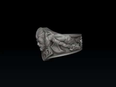 Ensemble de collection de pendentifs de bague Viking Mod&egrave;le d'impression 3D Modèles 3D en vedette